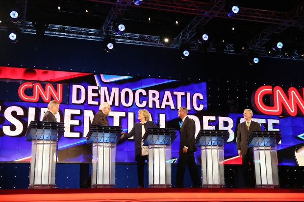 The CNN Democratic Debate at The Wynn Hotel Las Vegas.